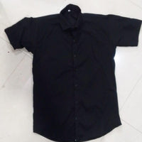 Men's Regular Fit Half Sleeves Solid Satin Formal Shirt