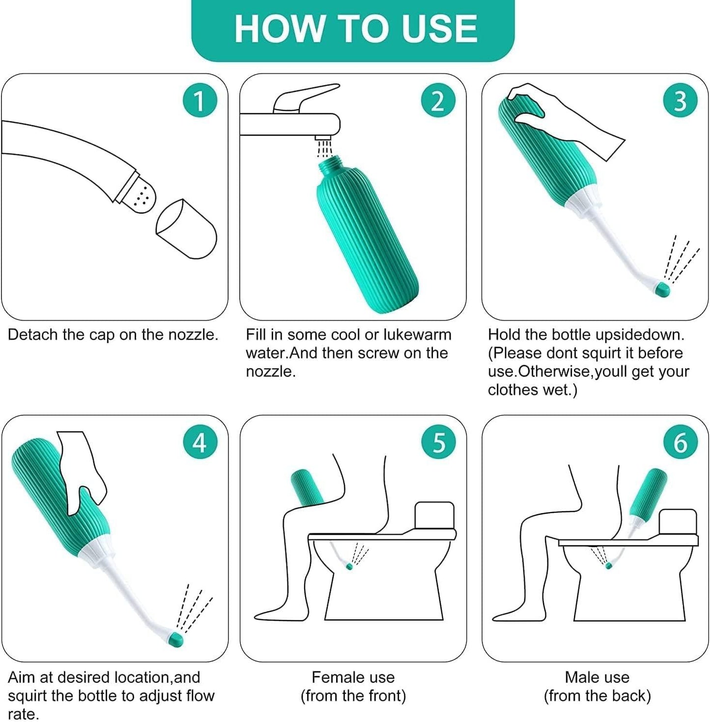 Portable Bidet Personal Hygiene Care 500ML